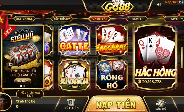 Trải Nghiệm Thế Giới Game Đánh Bài Go88 Đỉnh Cao Và Đổi Thưởng Uy Tín
