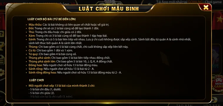 Chinh Phục Đỉnh Cao Mậu Binh Online Go88 Đổi Thưởng Uy Tín Nhất