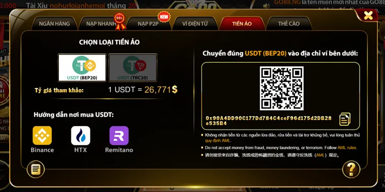 Nạp Tiền Go88 Thao Tác Chuyển Vốn Thần Tốc Mở Ra Cơ Hội Thắng Lớn Cho Game Thủ