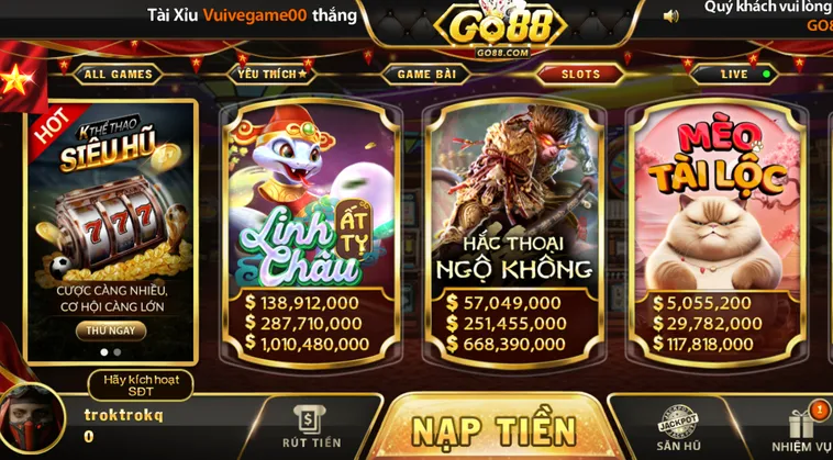 Bí Quyết Chinh Phục Siêu Phẩm Nổ Hũ Go88 Với Tỷ Lệ Thắng Lớn Nhất Hiện Nay