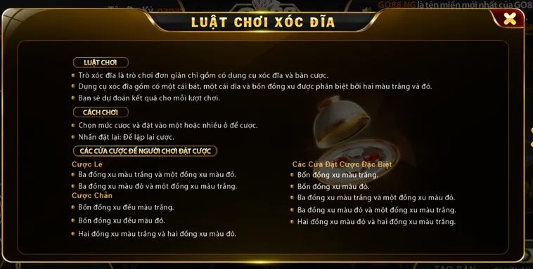 Trải Nghiệm Đỉnh Cao Với Sảnh Game Xóc Đĩa Go88 Đẳng Cấp Nhất Hiện Nay